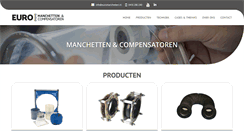 Desktop Screenshot of euromanchetten.nl